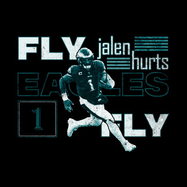 jalen hurts fly eagles fly philadelphia eagles by nowsadmahi