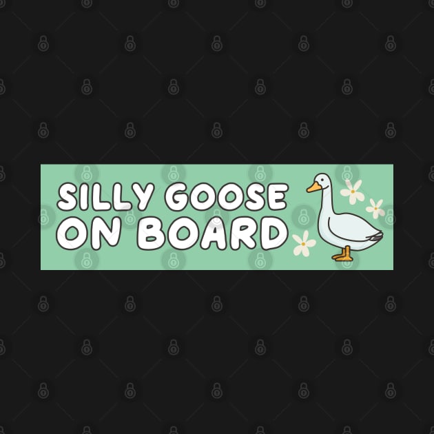 funny car bumper silly goose, Silly Goose On Board Funny Bumper by yass-art