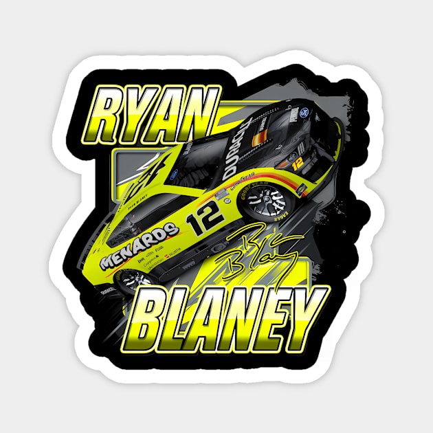 Ryan Blaney Blister Magnet by KimonoKaleidoscope