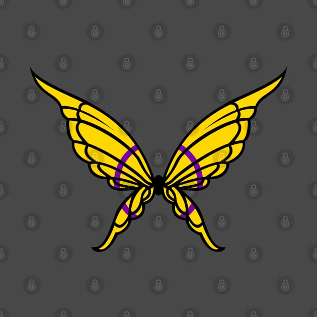 Intersex Butterfly by Kaztiel