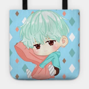 BTS KPOP SUGA CUTE CHIBI CHARACTER Tote