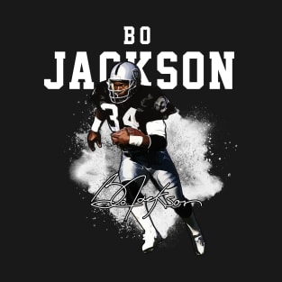 Bo Jackson Bo Knows Signature Vintage Legend Baseball Football Bootleg Rap Graphic Style T-Shirt