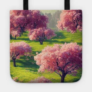 Beautiful Magnolia Trees Digital Art Tote