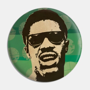 Stevie Wonder // Retro Poster Soul And Funk Pin