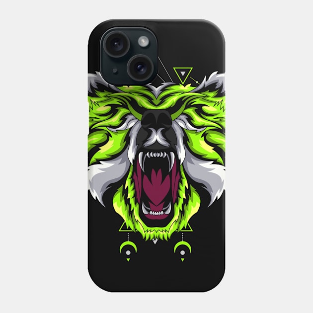 bear roar Phone Case by SHINIGAMII