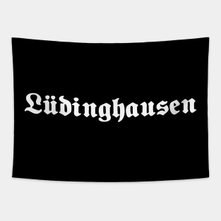 Lüdinghausen written with gothic font Tapestry