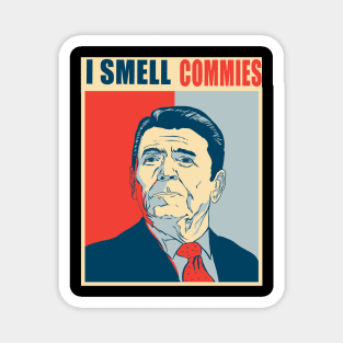 I Smell Commies Funny Political Ronald Reagan Meme Magnet