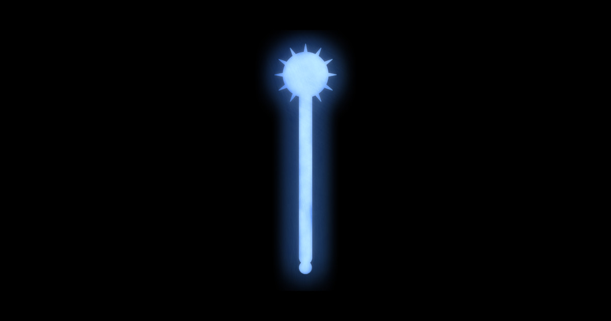 Spiritual Weapon (Blue Morningstar) Dungeons And Dragons Sticker