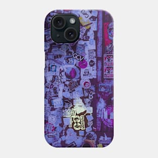 New York City Purple Stickers Phone Case