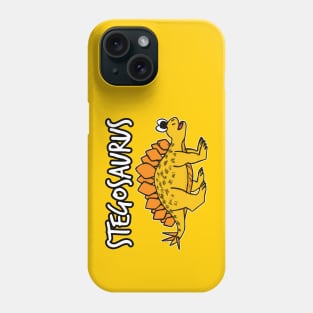 Doodle Stegosaurus Dinosaur Herbivorous Jurassic Kids Funny Phone Case