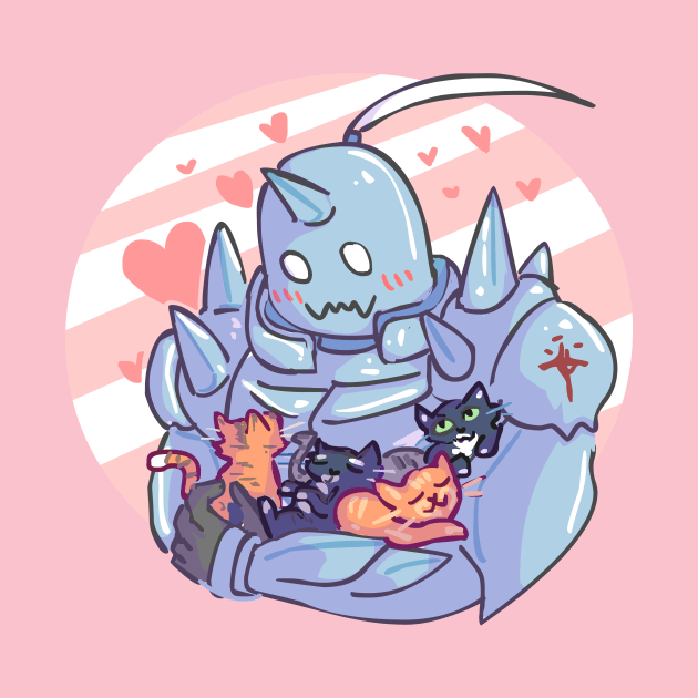 Fullmetal Alphonse and Kittens by sky665