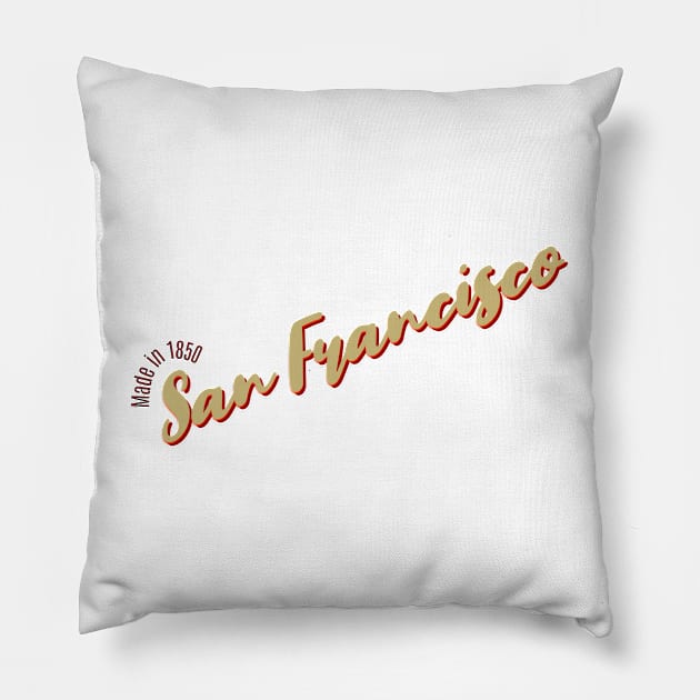 San Francisco in 1850 Pillow by LB35Y5