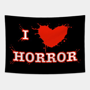 I Heart Horror Red Tapestry