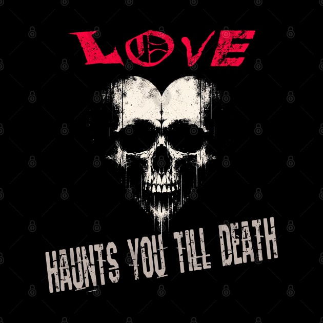 Hauntingly Sweet: A Creepy Grunge Skull Heart by MetalByte