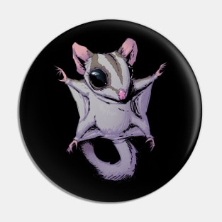 Cute Flying Sugar Glider Gift For Kids and Sugar Glider Lovers Pin