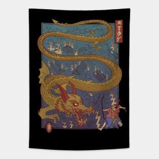 The archer and the dragon Tapestry