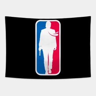 John Wick NBA Logo Tapestry