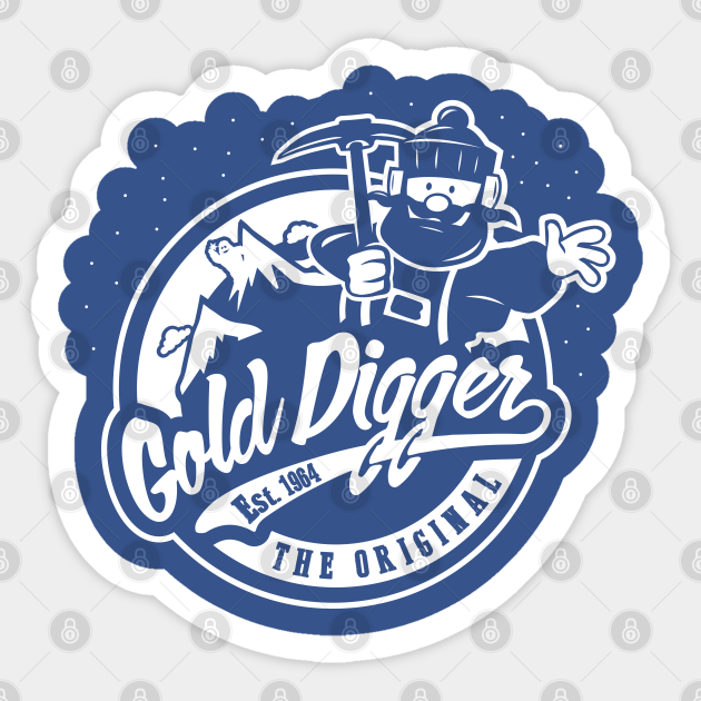 The Original Gold Digger - Christmas - Sticker | TeePublic