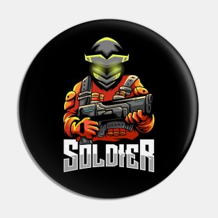 Soldier Mascot Pin