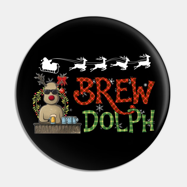 funny Christmas brew Dolph - funny Christmas gift beer lover brewer -Dolph with Santa hat shirt gift brewer Pin by TeesCircle