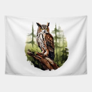 Great Horned Owl Tapestry