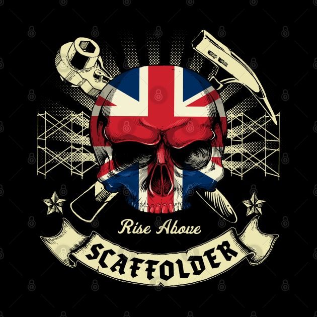 British Scaffolder Trade Logo by Black Tee Inc