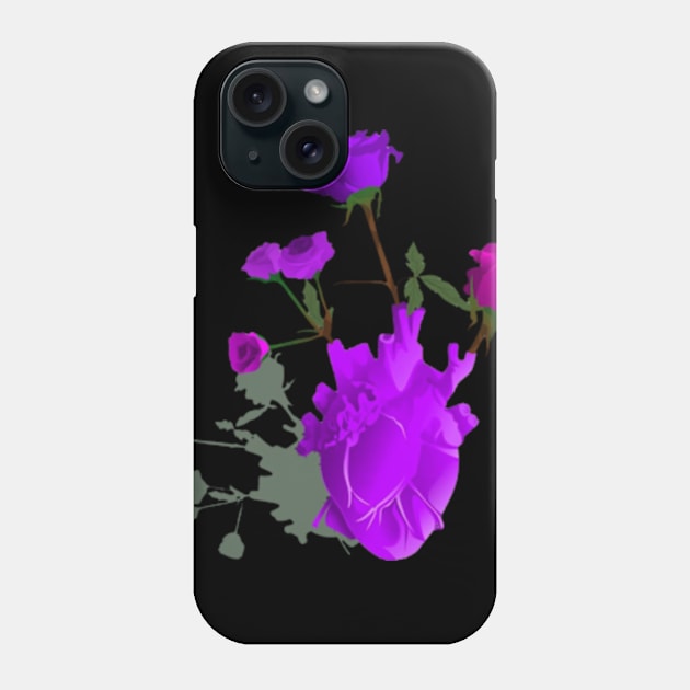 the heart of the rose flower Phone Case by RAINYDROP