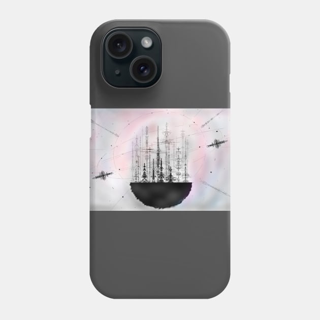 planet of shadows Phone Case by annaandron