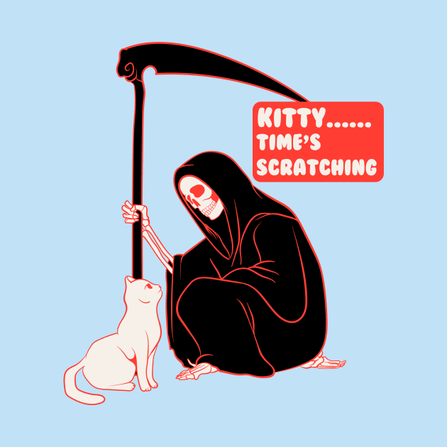 Grim Reaper And Cat by Oiyo