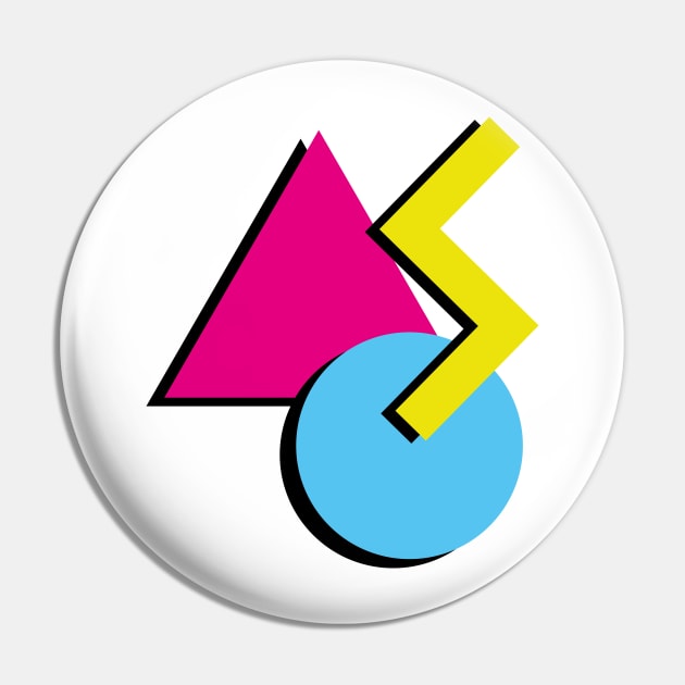 80's retro minimal shapes Pin by JDP Designs