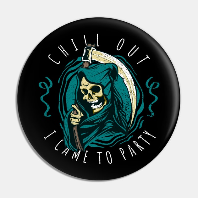 Grim Reaper Pin by SpottydoggCreatives