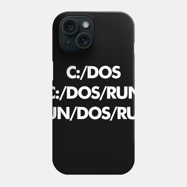 C DOS RUN Phone Case by nickmeece