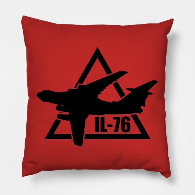 Ilyushin Il-76 Pillow by Tailgunnerstudios