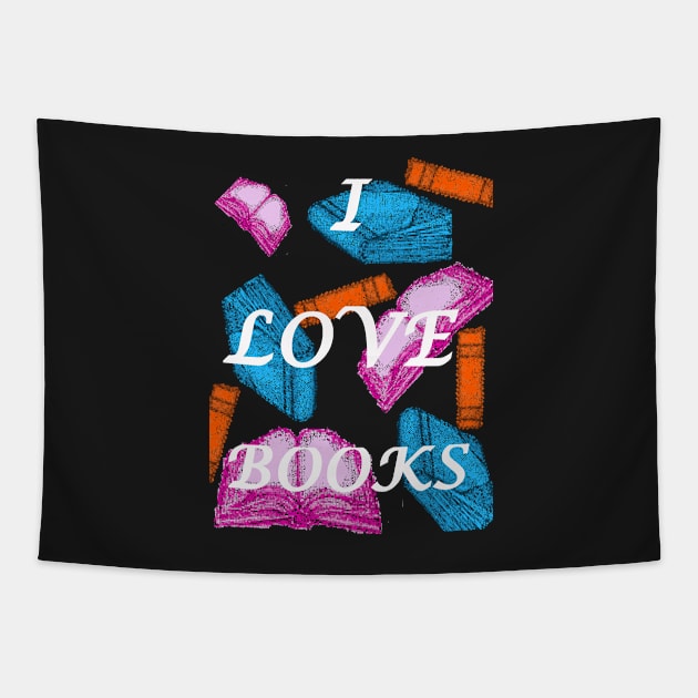 I love Books2 Tapestry by Fireflies2344