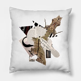 Struggle Butterfly Collage Pillow