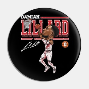 Damian Lillard Portland Cartoon Pin