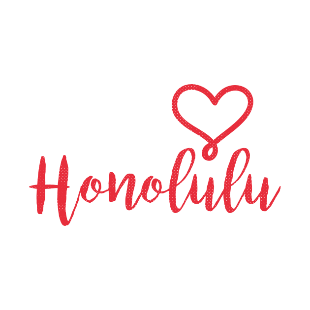 Honolulu, Hawaii - HI, Valentines Day Love by thepatriotshop