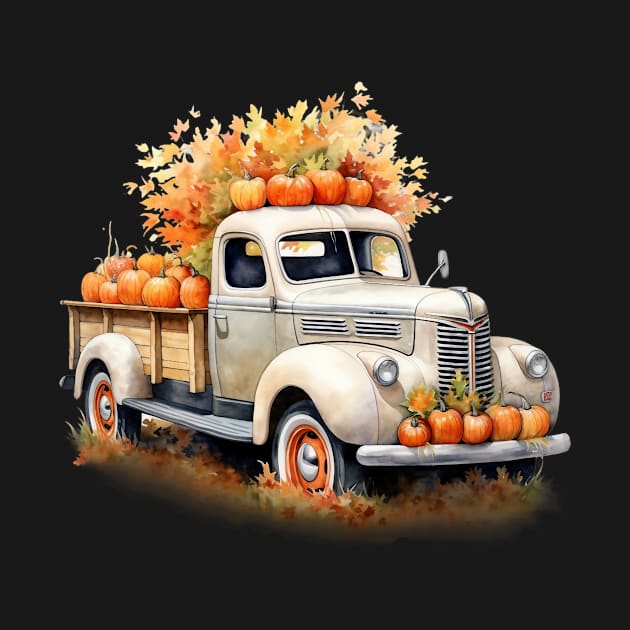 Truck of pumpkins by ArtVault23