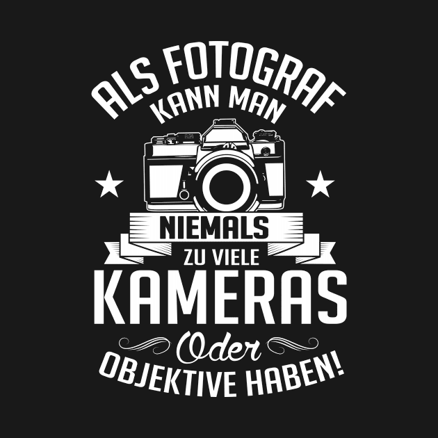 Als Fotograf kann man niemals zu viele Kameras haben (white) by nektarinchen