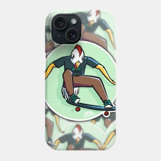 Skate Chicken Pattern Phone Case