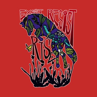 Exist Resist Rise Wolf T-Shirt