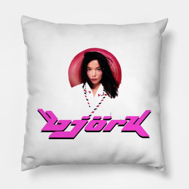 BJORK Fanart Logo Pillow by FelixSad