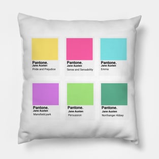 Jane Austen Pantone colours Pillow