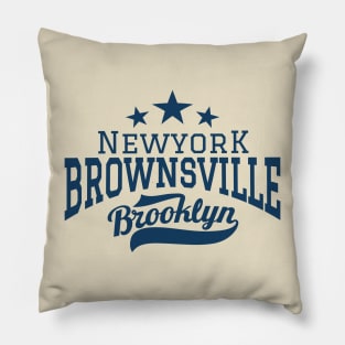 Brownsville Brooklyn NYC Neighborhood Pillow