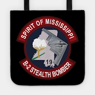 B2 - Spirit of Mississippi - Stealth Bomber wo Txt Tote