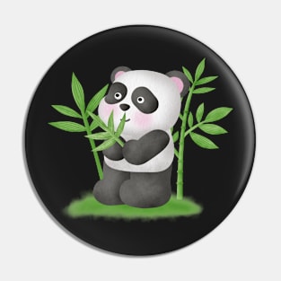 Cute Panda and Bamboo Pin