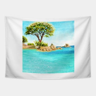 Mediterranean island Tapestry