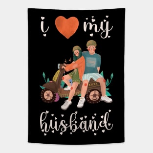 I Love My Husband Tapestry