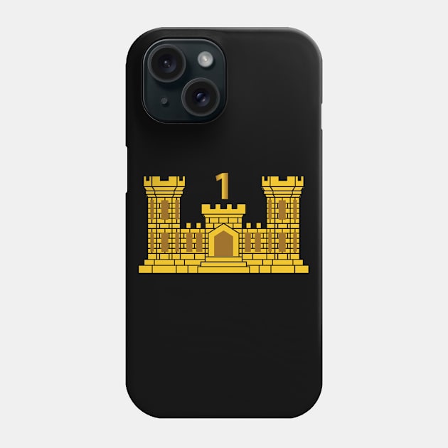 1st Engineer Battalion w Number wo Txt Phone Case by twix123844