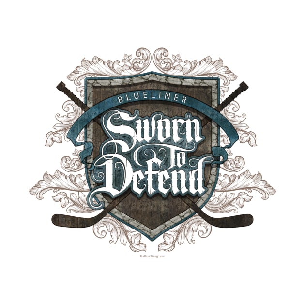 Sworn To Defend (Hockey Defenseman) by eBrushDesign